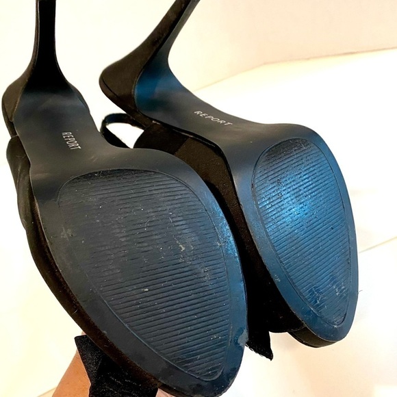 🌸Report - Black Sling Back Platform Dress Shoes Size 8.5 - Picture 8 of 10